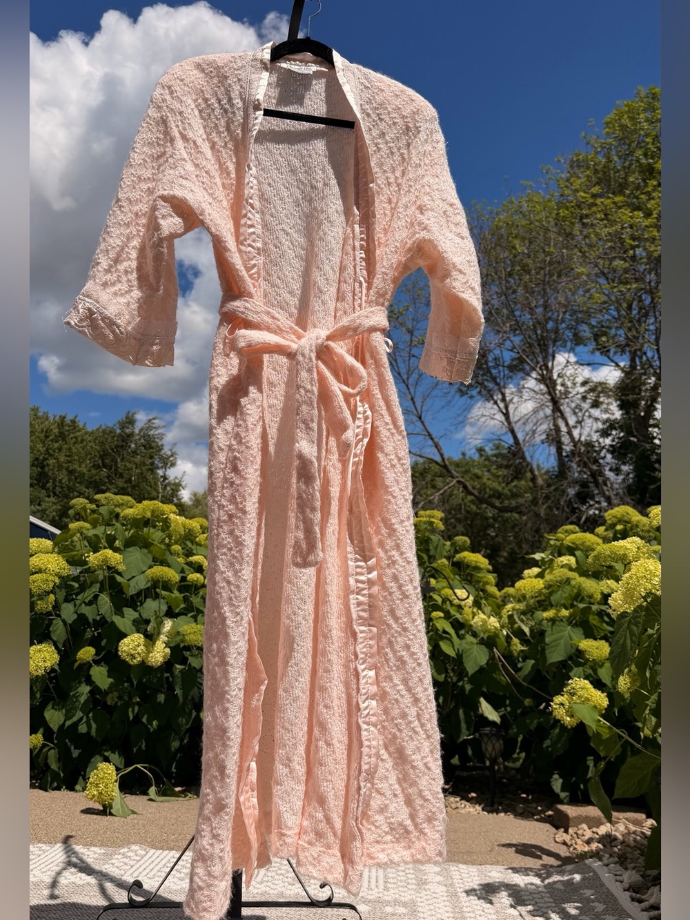Saks Fifth Ave Christian Dior Lace Robe Lingerie Coquette Vintage
